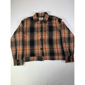 LUCKY BRAND Plaid Flannel Shacket Jacket Women's Size Small